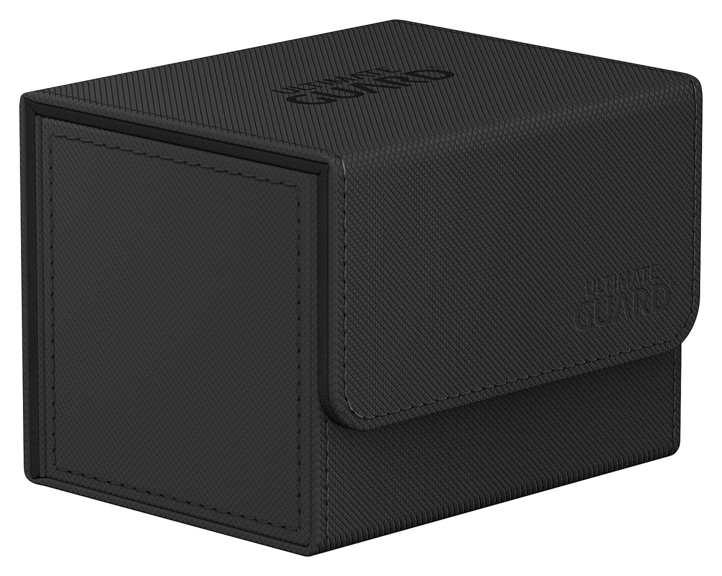 Ultimate Guard Sidewinder 100+ Deck Box - Black, Magnetic Closure, Microfiber Lining for 100 Double-Sleeved TCG Cards, Model UGD011210