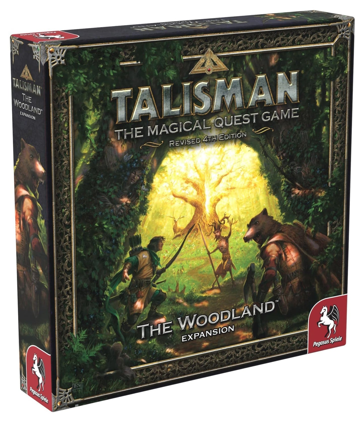 Pegasus Spiele Talisman: The Woodland Board Game - Green, One Size, Cardboard, Model 56210E