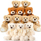 Maogolan Bulk Teddy Bear Baby Shower, 12 Packs Small Teddy Bear Stuffed Animals In Bulk,13.5 '' Small Stuffed Bears Plush For We