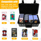 Ouutmee Graded Card Case - Storage Box For 120+ Psa, Csg, Bgs, Sgc Graded Sports Trading Cards With 6 Eva Foam