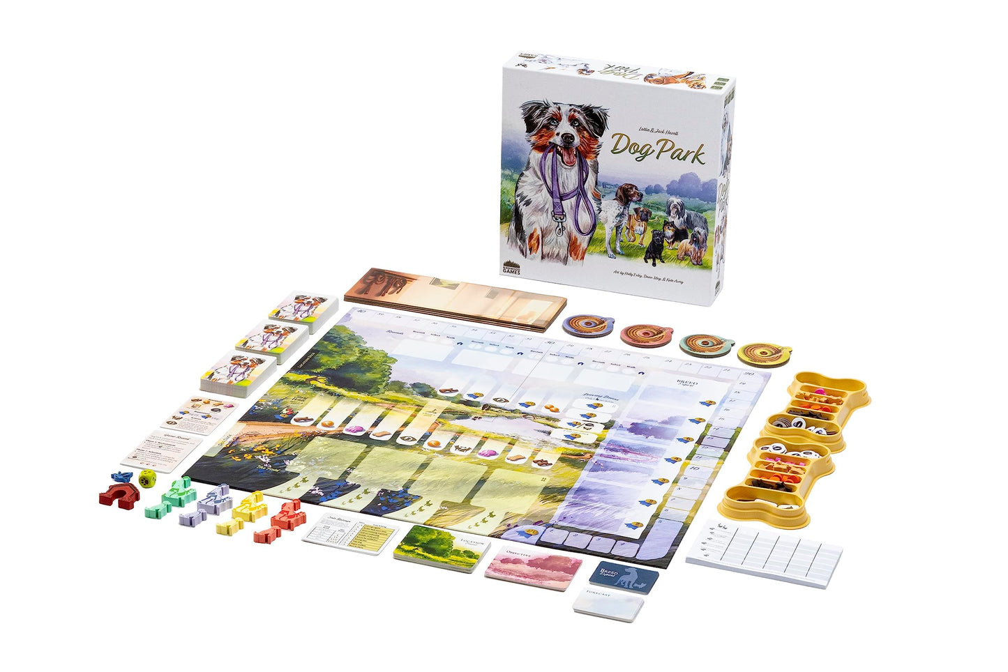 Dog Park - The Fun Strategy Board Game For Family Night - Perfect For Dog Lovers, Kids & Adults - For 1-4 Players, Ages 10+ - Ea