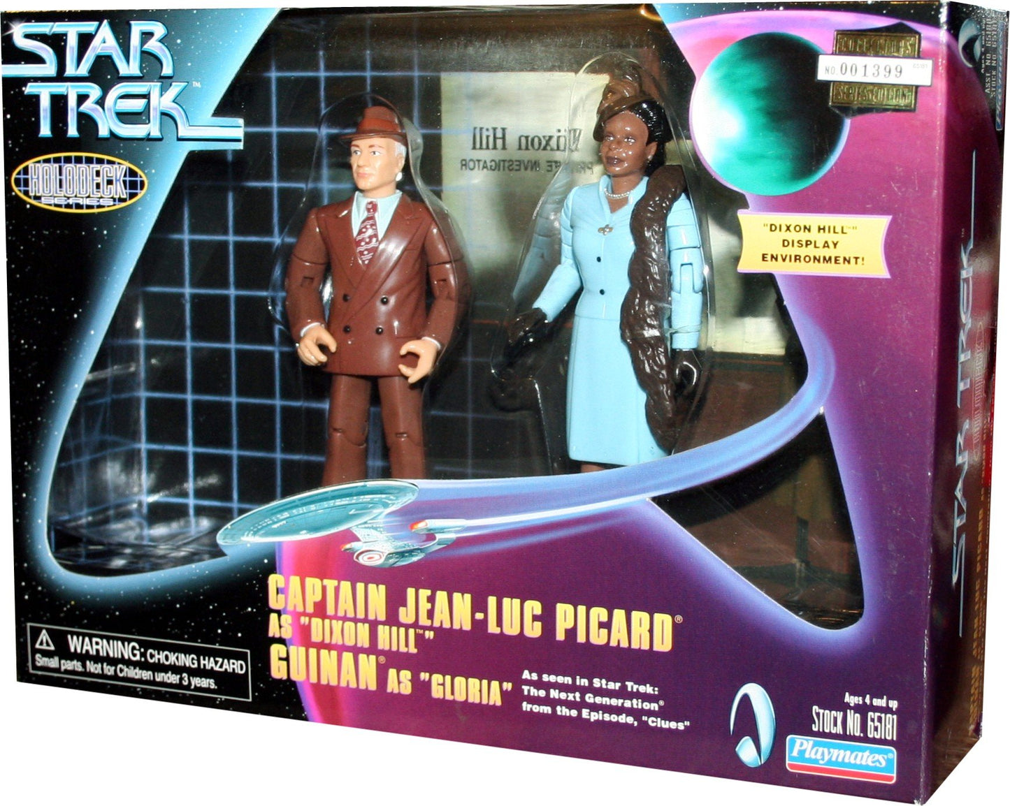 Captain Jean-Luc Picard As 'Dixon Hill' And Guinan As 'Gloria' As Seen In Star Trek: The Next Generation Holodeck Series From The Episode 'Clues'