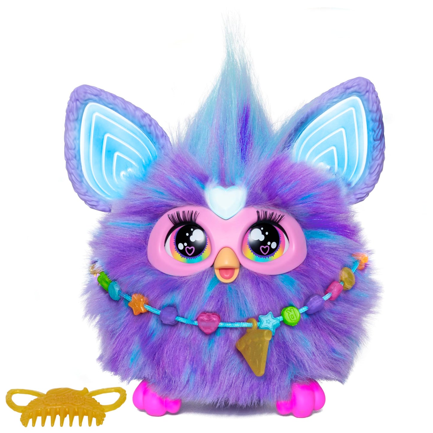 Furby Interactive Plush Toy - Purple, Medium Size, Voice Activated, Model F6743, 15 Fashion Accessories for Kids 6+