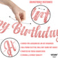 Katchon, Cursive Glitter Rose Gold Happy Birthday Banner - Pre-Strung, 10 Feet, No Diy | Pink Happy Birthday Banner For Rose Gold Birthday Decorations | Happy Birthday Sign, Happy Birthday Decorations