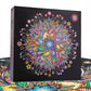 Bgraamiens Puzzle-Flower Whisper-1000 Pieces Round Puzzle Color Challenge Jigsaw Puzzles For Adults And Kids