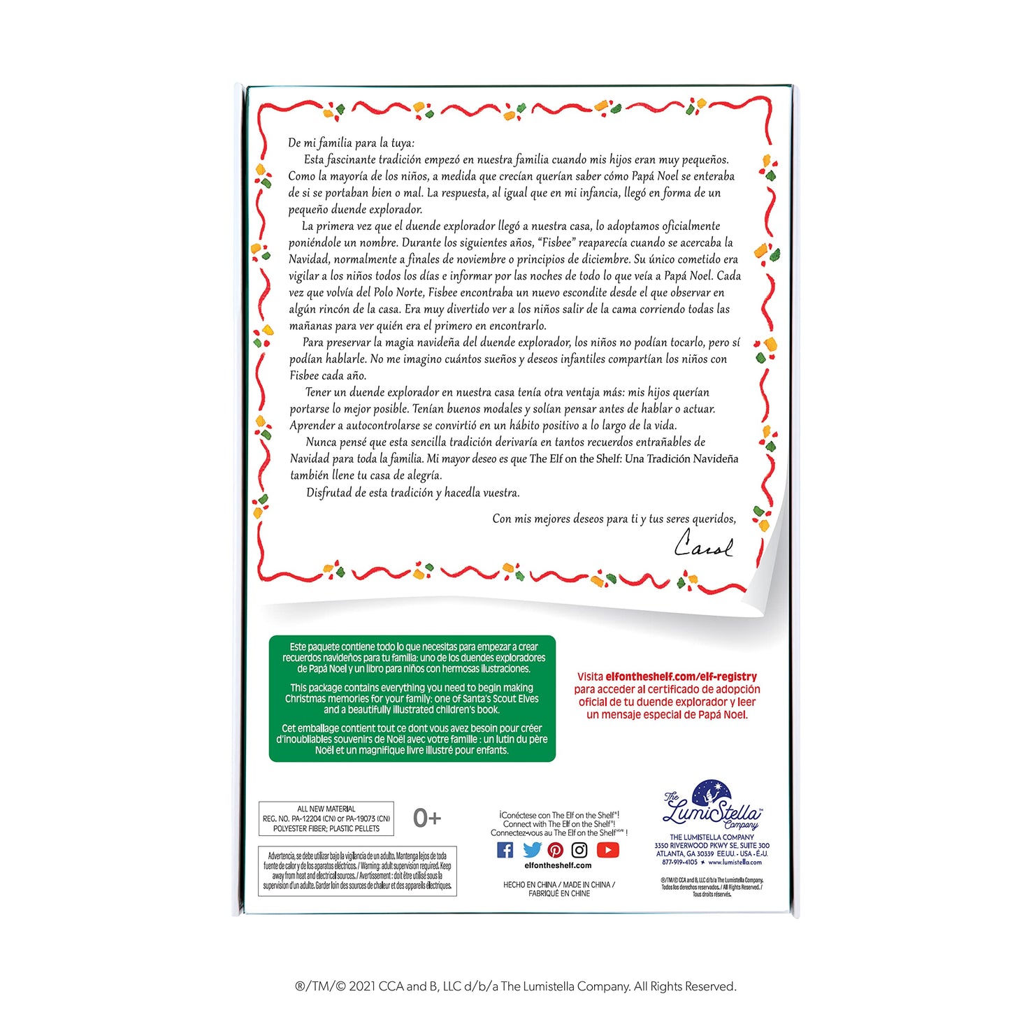 The The Elf On The Shelf Una Tradiciãn Navideãa Spanish Language Book & Blue-Eyed Boy Scout Elf