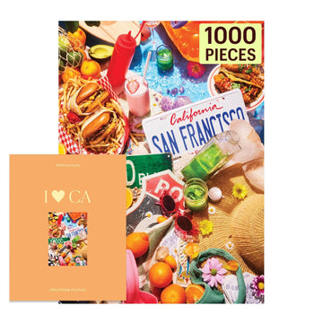 Piecework I Love Ca 1000 Piece Puzzle For Adults, Challenging Jigsaw With California Inspired Imagery, Soft-Touch Puzzle Gift -