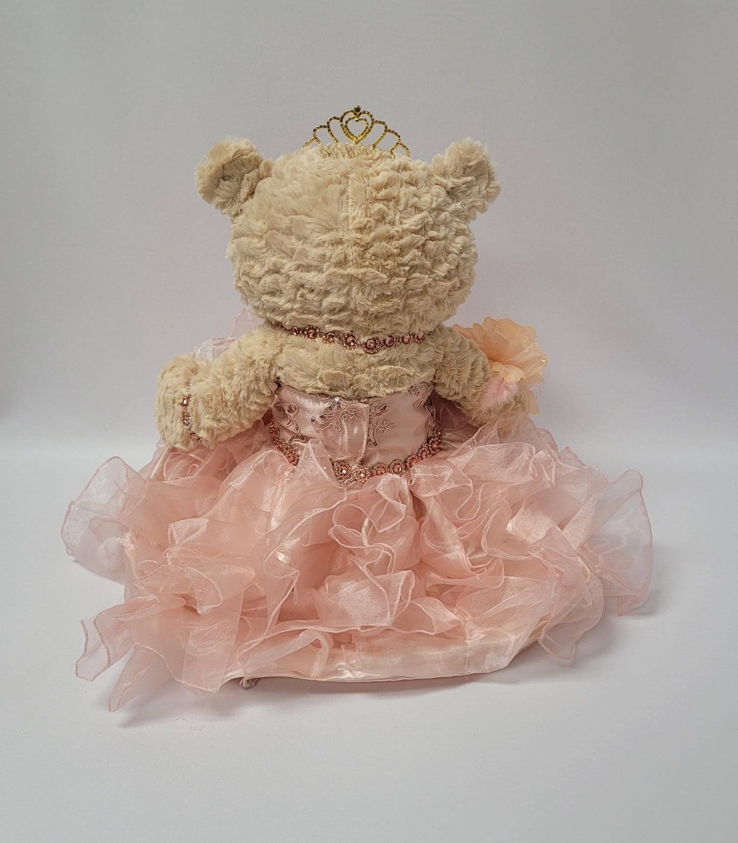 Kinnex Collections Since 1997 20'' Quince Anos Quinceanera Last Doll Teddy Bear With Dress (Centerpiece) ~ Arc16832-29R (Blush)