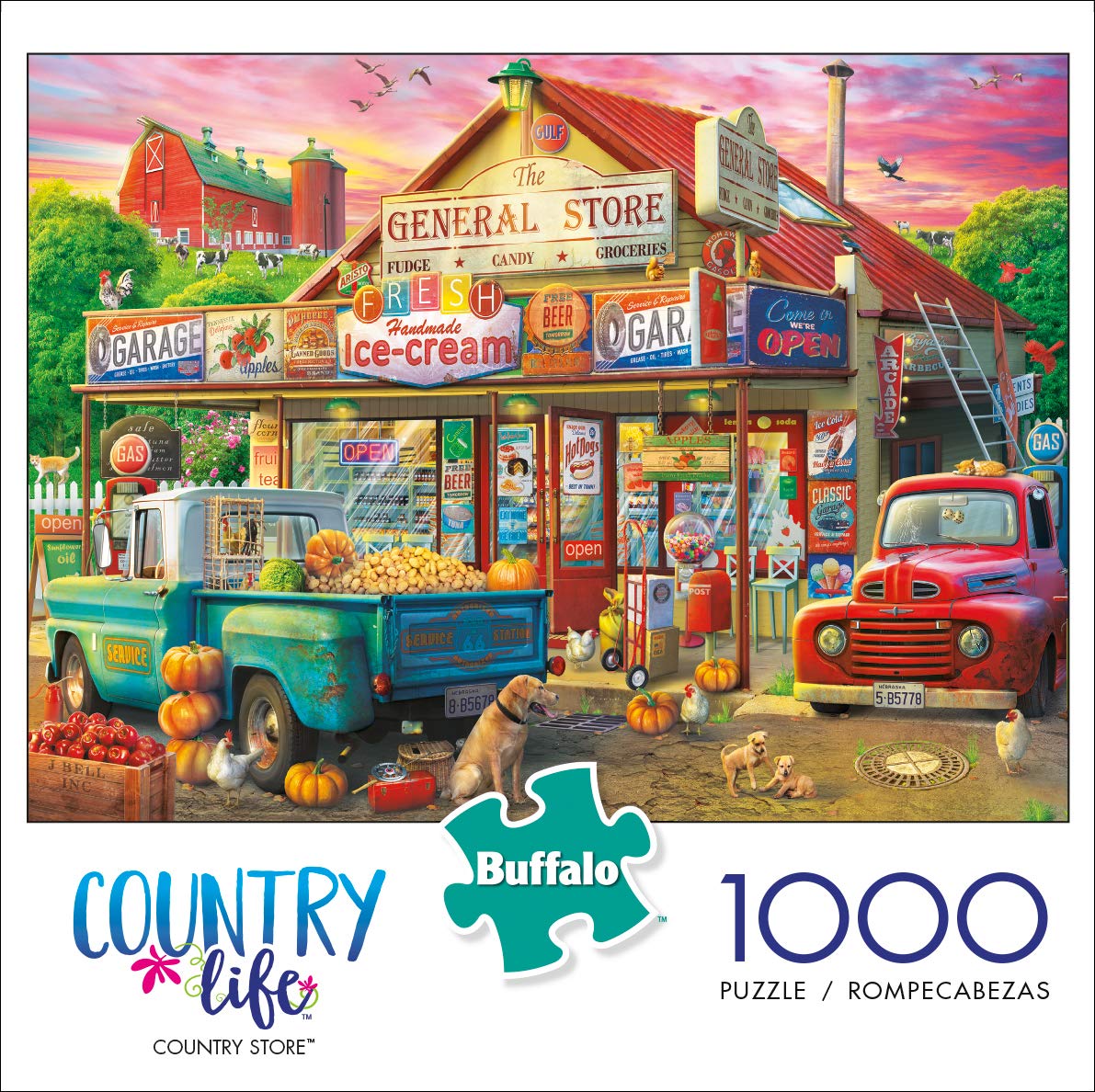 Buffalo Games - Eduard - Country Store - 1000 Piece Jigsaw Puzzle For Adults Challenging Puzzle Perfect For Game Nights - Finished Puzzle Size Is 26.75 X 19.75