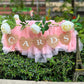 DS. DISTINCTIVE STYLE Cards Banner 9 x 9cm Heart Jute Burlap Banner Jute Garland for Party Decoration, Photo Prop, Wedding