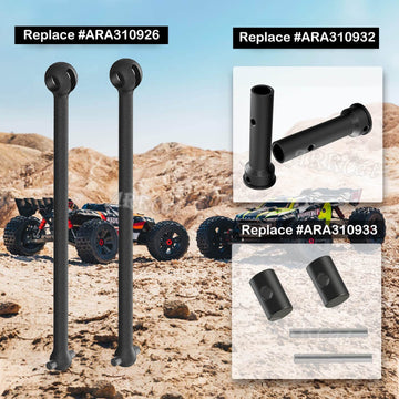 ARRCat for 1/5 Arrma KRATON 8S BLX/Outcast 8S BLX, 2PCS Front/Rear Drive Shaft Upgrades Parts Hop-up for 1/5 Arrma Outcast/KRATO