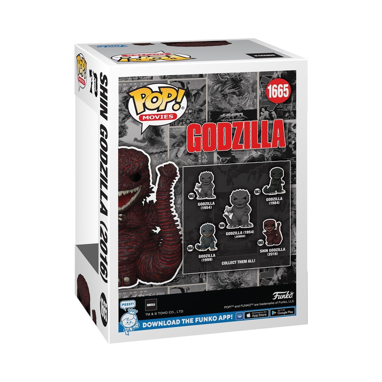 Funko Pop Movies: Godzilla 70Th Anniversary - Godzilla 2016 - Collectable Vinyl Figure - Gift Idea - Official Merchandise - For Kids & Adults - Movies Fans - Model Figure For Collectors And Display