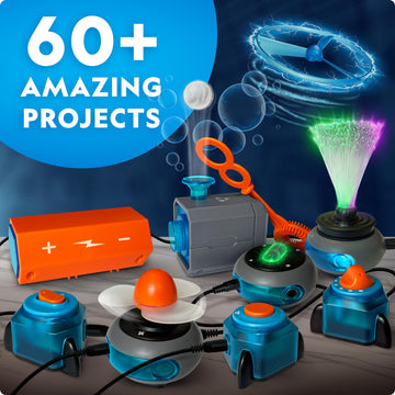 National Geographic Circuit Maker Kit - Electronics Kit For Kids With 60 Electrical Circuit Projects, Electric Circuit Stem Toy,