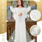 Toulite 3 Pcs Angel Costume For Woman Girls White Angel Gown With Headband And White Wing Nativity Costume For Christmas(39.37 I