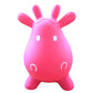 Appleround Cow Bouncer With Air Pump, Inflatable Space Hopper, Ride-On Bouncy Animal (Pink)