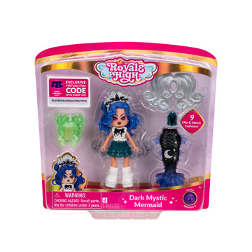 Royale High 3    Dark Mystic Mermaid Fashion Doll - 1 Figure With 9 Fashion Accessories - Virtual Item Code Included - Series 3