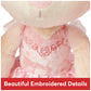 GUND Curtsy Ballerina Bunny Plush Stuffed Animal, Pink, 15", Cream Plush Fur, Ages 1+