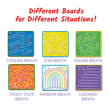 Hand2Mind Mindful Maze Boards, Learn Breathing Patterns, Mindfulness For Kids Anxiety Relief, Tactile Sensory Toys, Play Therapy Toys, Social Emotional Learning Activities, Calm Down Corner Supplies