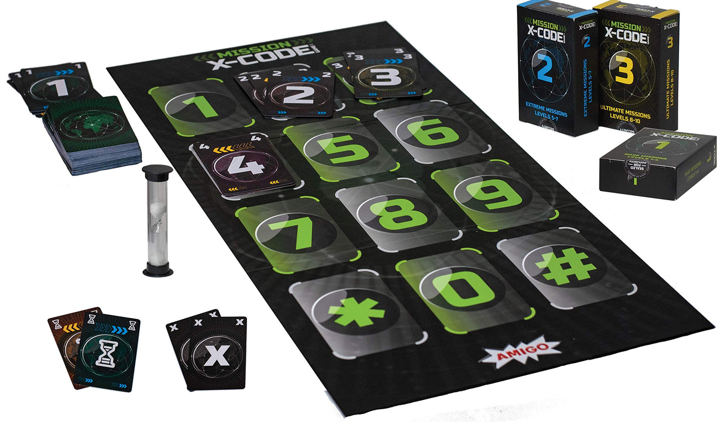 AMIGO Games X-Code - Cooperative Strategy Board Game for 2-8 Players  Ages 8+