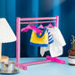 Civaner 11 Pcs Doll Garment Rack With Wooden Clothes Hanger For 18 Inch Girl Doll Clothes Mini Hangers Wardrobe Furniture Access