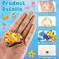 gisgfim 36Pcs Wooden Magnet Painting Craft Kit DIY Wooden Ocean Animal Magnets Coloring Arts Crafts for Kids Ages 4-8 8-12 for B