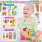 Baby Rattles 0-6 Months - 17 Pcs Baby Rattle Toys Set Infant Toys For 0-3 Months Baby Toys 3-6 Months Newborn Toys With Teething And Wrist Socks Rattle For 0 1 2 3 4 5 6 7 10 12 Month Babies Boy Girl