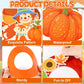 36 Sets Fall Animal Wreath Craft Kits DIY Autumn Scarecrow Pumpkins Paper Wreath Hanging Ornaments Make Your Own Thanksgiving Pa
