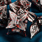 ARUOHHA Dungeons and Dragons Dice DND Metal Dice Set Handmade RPG Role Playing Games Blood Polyhedral Dice 6 Sided D&D Dice Set