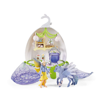 Schleich bayala, Unicorn and Fairy Toys for Girls and Boys,Magical Vet Blossom Playset with Fairy and Unicorn Foal, Ages 5+