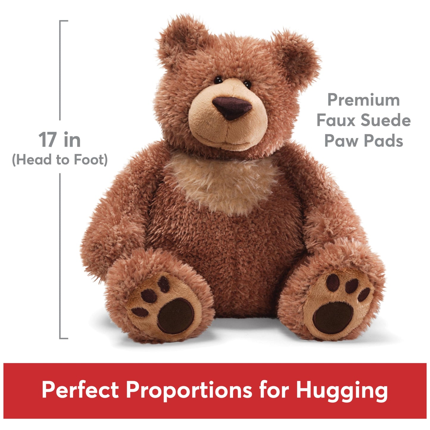 Gund Slumbers Teddy Bear Stuffed Animal Plush, Brown, 17''