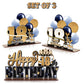 Lingteer Happy 18Th Birthday Gold Acrylic Table Topper Centerpieces Set - Cheers To Eighteen Years Old Birthday 18Th Bday Party Gift Decorations.