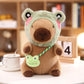 Kireidane Capybara Plush With 9 Pcs Clothes & Accessories, 10.2 In Cute Capybara Stuffed Animal Plush Toys, Dress Up Cute Plushi