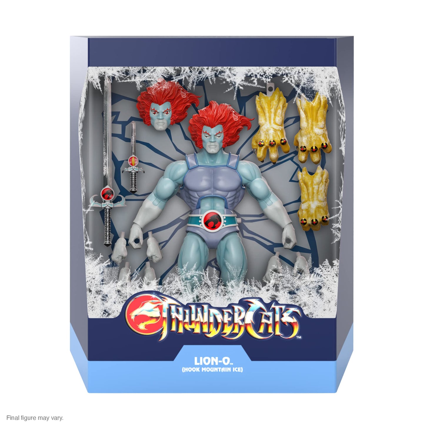 Super7 Ultimates! Thundercats Lion-O (Hook Mountain Ice) - 7' Thundercats Action Figure With Accessories Classic Cartoon Collectibles And Retro Toys