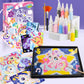 Tnoone Animal Sand Art Kits For Kids,Diy Crafts For Kids Ages 4-8,Color Sand Art Pictures,Art Crafts Learning Toys,Ideal Gifts F