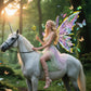 Maysida Gold Fairy Wings For Kids And Girls, Light-Up Electric Sparkling Wings Princess Halloween Set With Wand, Crown, Butterfl
