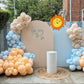 Bezente Pastel Orange Latex Party Balloons - 100 Pack 12 Inch Round Helium Light Orange Peach Balloons For Baby Shower Wedding B
