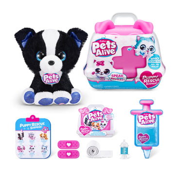 Zuru Surprise Puppy Plush - Border Collie Puppy With Electronic Speak And Repeat