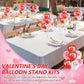 Relaxgiant 4 Set 10 Inches Valentines Balloon Stand Kits for Table Valentines Day Balloon Holder Centerpieces with Base and Cong