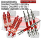 Rcarmumb CVD Drive Shaft & Shocks Upgrades Part for 1/10 Arrma Senton Granite 3s Blx&Mega550,Vortek 3s Blx,4pcs Front Rear Steel