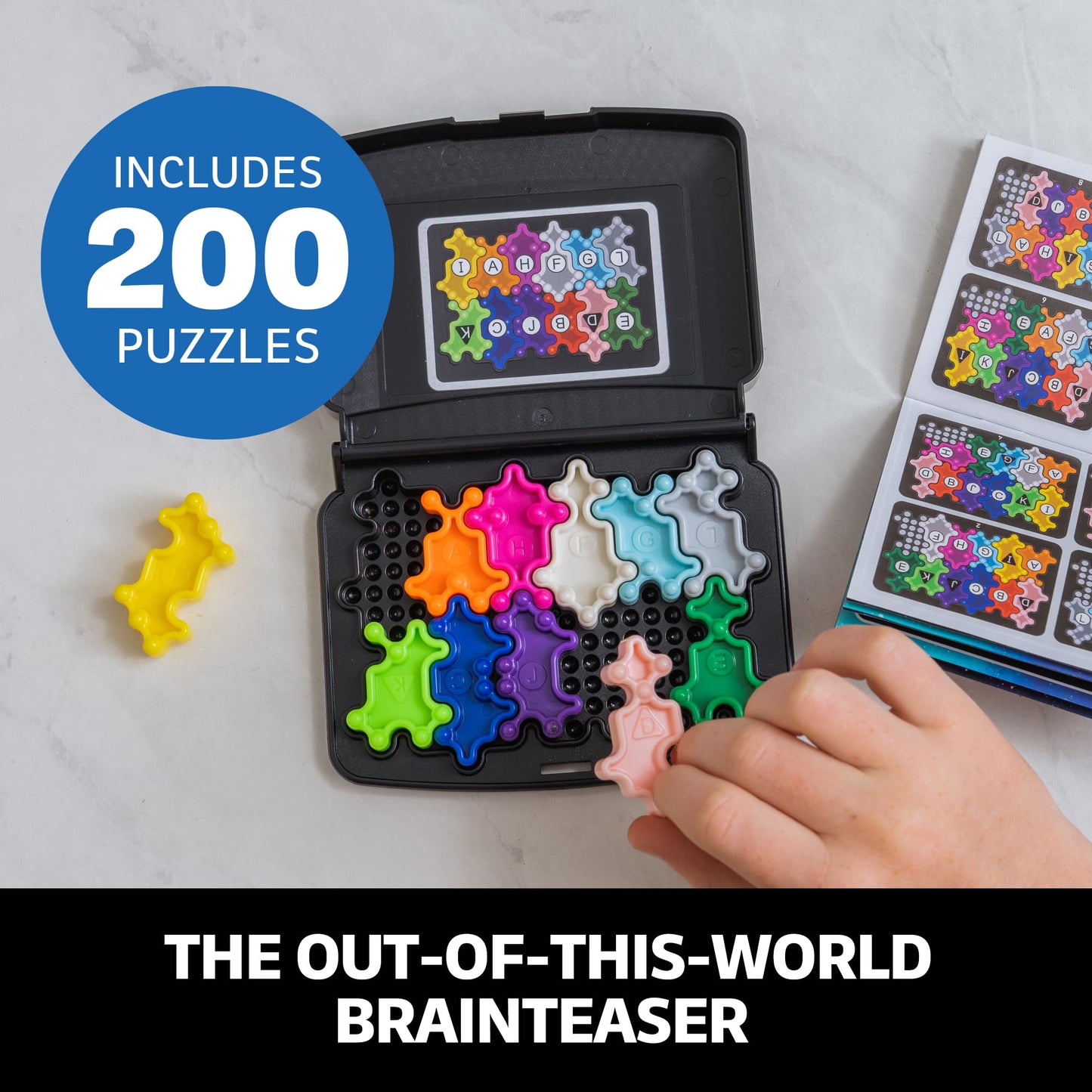 Educational Insights Kanoodle Cosmic Brain Teaser Puzzle Game - Multi-color, Medium Size, Travel Game for Kids Ages 7+