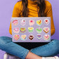 50Pcs Birthday Cake Stickers Cartoon Heart Shaped Cake Stickers Kawaii Love Aesthetic Vinyl Waterproof Sticker For Laptop,Guitar