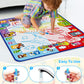 Jasonwell Aqua Water Doodle Mat 31 X 31 Inches Extra Large Magic Drawing Doodling Mat Coloring Mat Educational Toys Gifts For Kids Toddlers Boys Girls Age 2 3 4 5 6 7 8 Year Old (Alphabet)