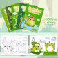 ANGOLIO 24Pcs Frog Mushroom Coloring Book Bulk for Kids Kawaii Frog Activity Book Cartoon Animals DIY Art Booklet for Kid Birthd