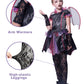 IKALI Halloween Vampire Bat Costume for Girls with Wings,Kids Gothic Darkness Fancy Dress Outfit