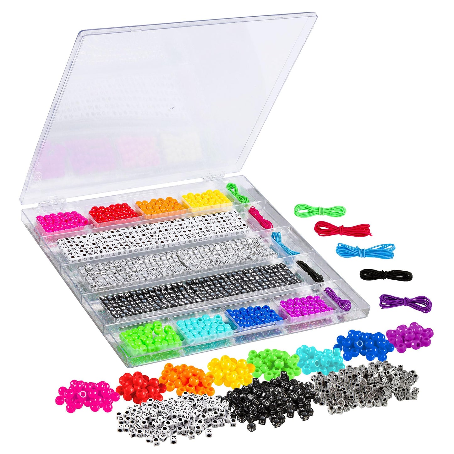 Fashion Angels Tell Your Story DIY Bead Set: Over 800 Charms & Alphabet Beads for Bracelet Making. Perfect Kids Bracelet Kit for