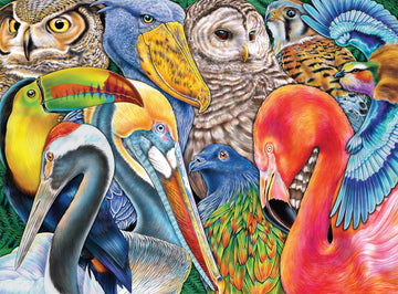 Buffalo Games - Tim Jeffs - Bird Bonanza - 1000 Piece Jigsaw Puzzle For Adults -Challenging Puzzle Perfect For Game Nights - Finished Size Is 26.75 X 19.75
