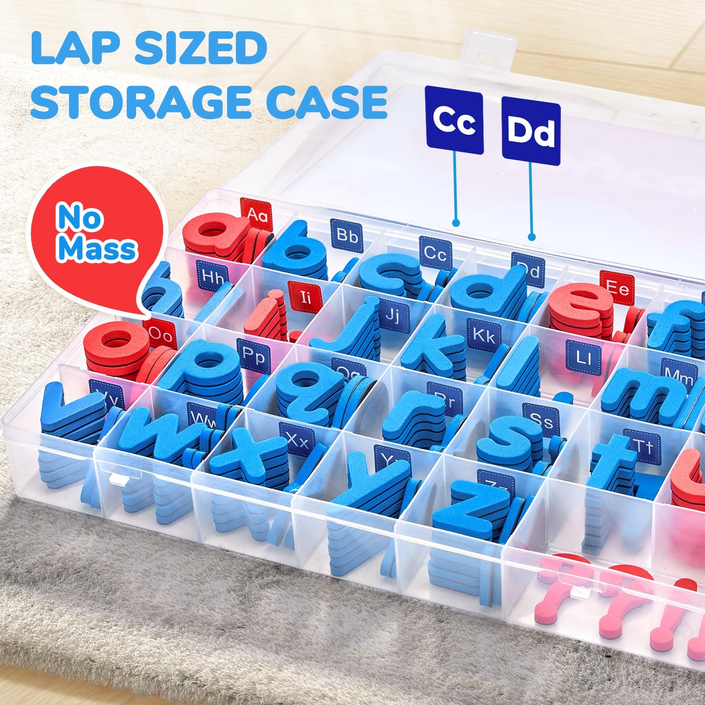 Gamenote Classroom Magnetic Letters Kit 234 Pcs With Double-Side Magnet Board - Foam Alphabet Letters For Kids Spelling And Learning
