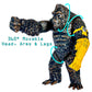 Twcare King Kong: The New Empire, Dinosaur Dragon Attack Action Figure 7    Fight Mode Gorilla Ape Solid Wild Movie Series, Trav