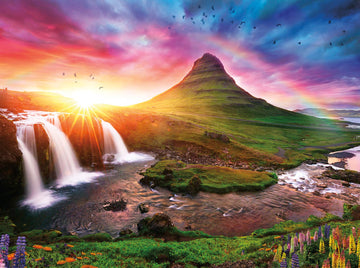 Buffalo Games - Iceland Sunset - 1500 Piece Jigsaw Puzzle For Adults Challenging Puzzle Perfect For Game Nights - Finished Size Is 38.50 X 26.50