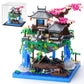 Caximsy Cherry Blossom Bonsai Tree Building Block Sets With Acrylic Display Box Chinese Architecture Of Peach Blossom Micro Mini